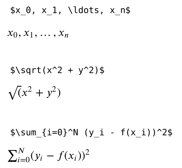 latex examples