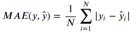 MAE formula